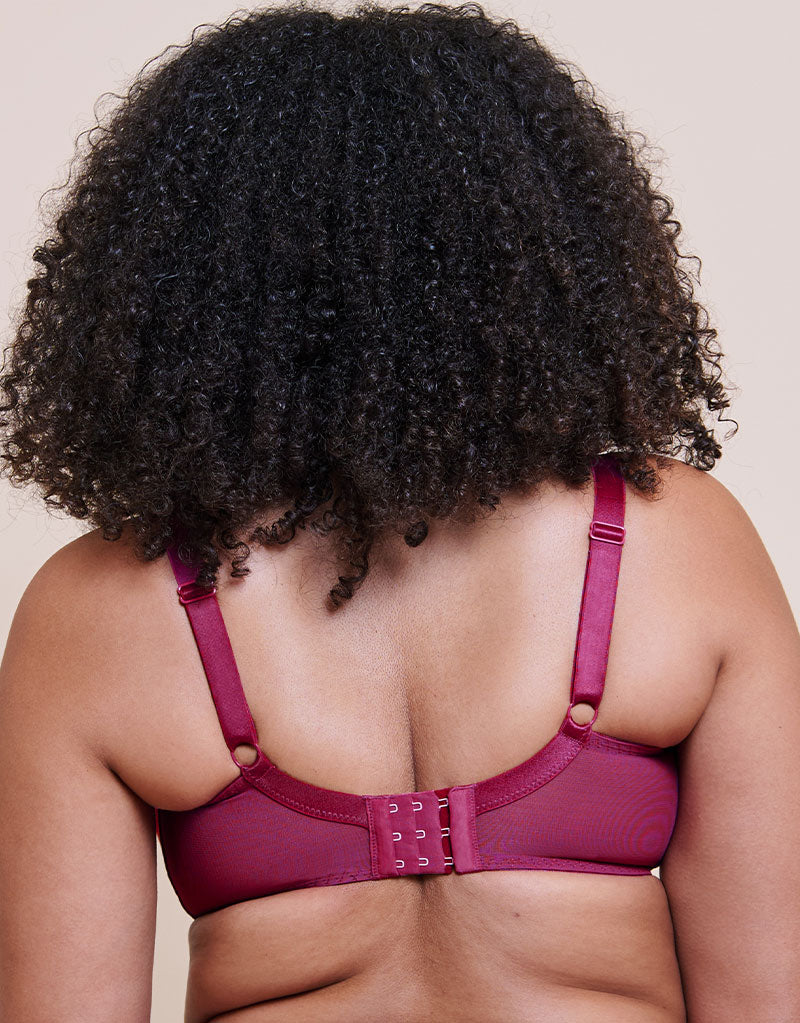 Curvy Kate Boost Sweetheart Padded Balcony Bra Magenta Pink - Image 5