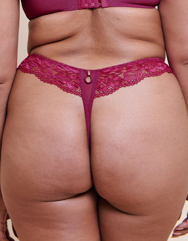 Curvy Kate Boost Sweetheart Thong Magenta Pink - Image 2