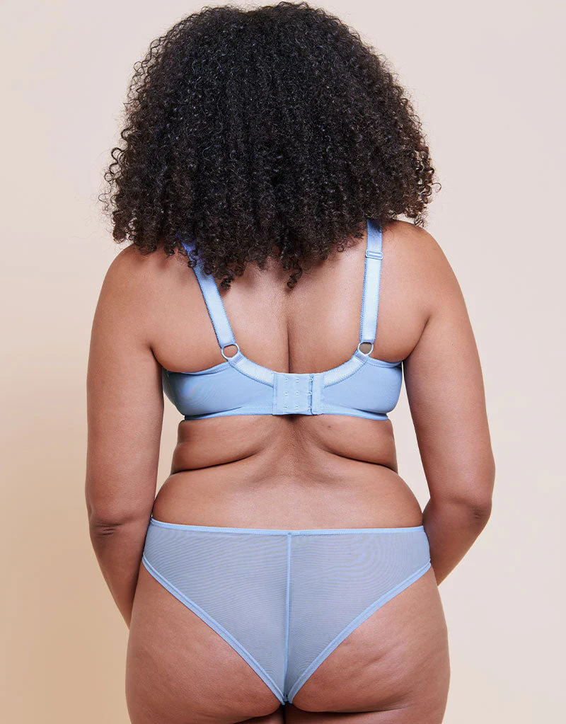Curvy Kate Lightstyle Scallop Plunge Bra Light Blue/Silver - Image 6