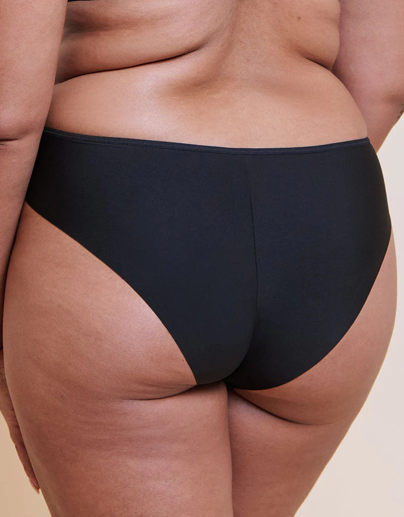 Curvy Kate Smoothie Lace Brazilian Brief Black - Image 2
