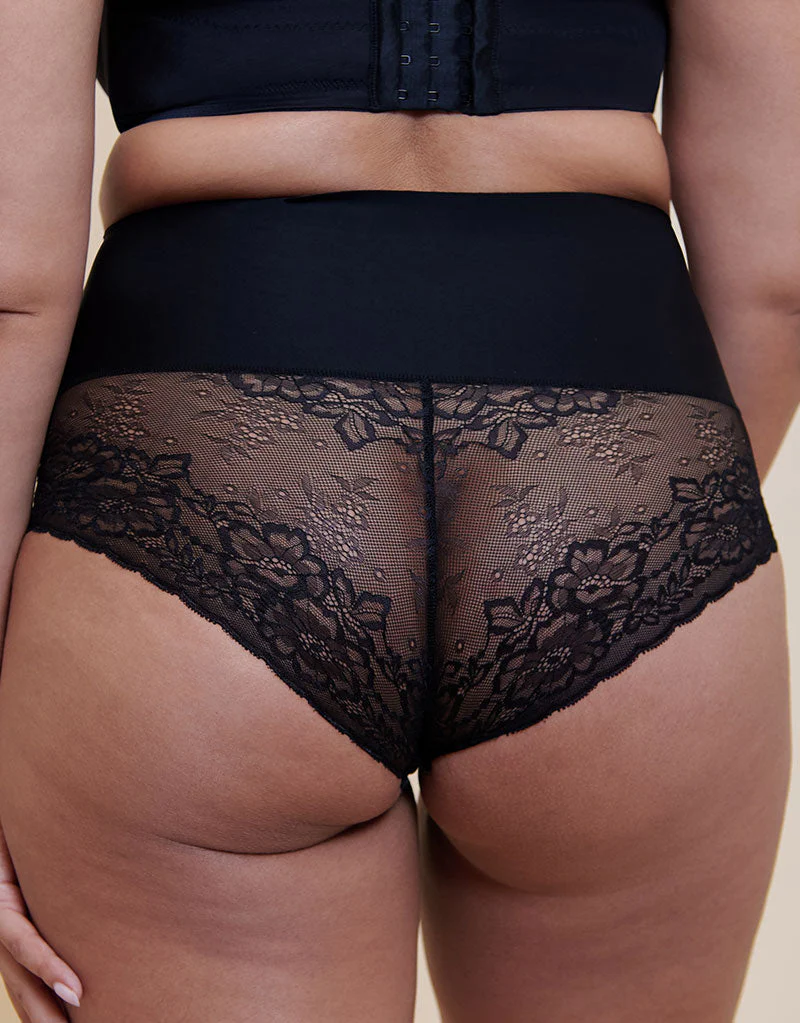 Magic Tummy Shaper Lace Control Brief Black - Image 3