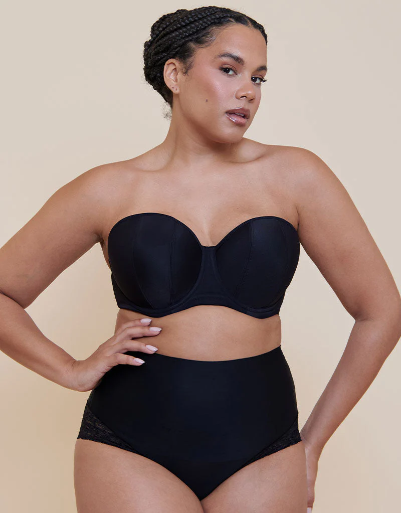 Magic Tummy Shaper Lace Control Brief Black - Image 4