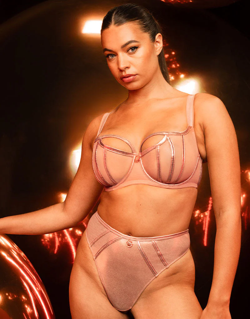 Scantilly Eos Balcony Bra Rose Gold - Image 2