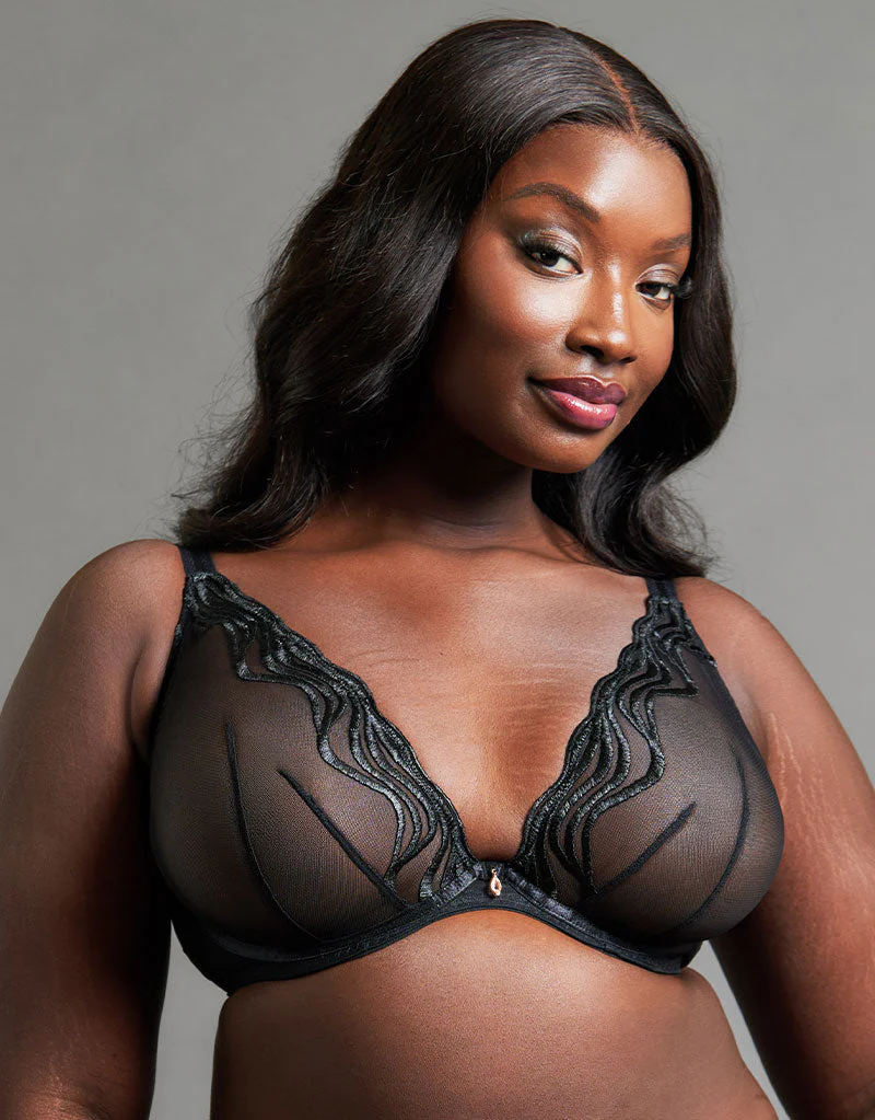 Scantilly Intoxicated Deep Plunge Bra Black - Image 3